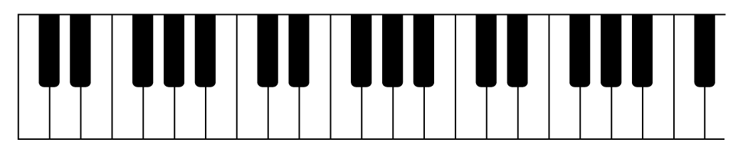 ピアノの鍵盤のフリー素材